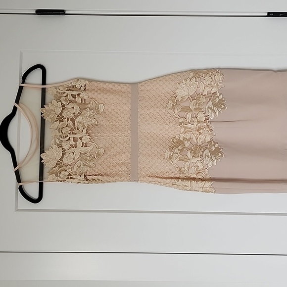 BCBG lace dress light blush pink, sz 0. - Picture 4 of 5